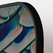 Beauful Peacock Feather Eye Plumes-cluster Pickleball Paddle (Links Detail)