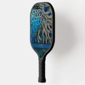 Beauful Peacock Feather Eye Plumes-cluster Pickleball Paddle (Links)