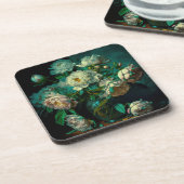 Beauful Peony Flowers Beverage Coaster Bier Onderzetter (Linkerzijde)