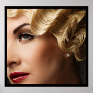 Beauful People Retro Photography Art Series Poster