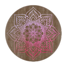 Beauful Pink Brown Boho Mandala