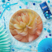 Beauful Pink Dahlia Floral Papieren Bordje (Feest)