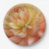 Beauful Pink Dahlia Floral Papieren Bordje (Voorkant)