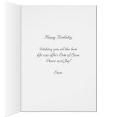 Beauful Pink Flamingo Birthday (Binnen (Rechts))