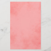 Beauful Pink Parchment Stationery Briefpapier (Achterkant)