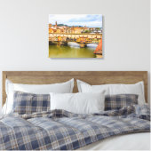 Beauful Ponte Vecchio uitzicht, Florence, Italië Canvas Afdruk (Insitu (Slaapkamer))