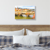 Beauful Ponte Vecchio uitzicht, Florence, Italië Canvas Afdruk (Insitu (Slaapkamer))