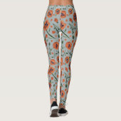 Beauful Poppies Floral Pattern Leggings (Achterkant)