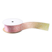 Beauful Rainbow Glitter Satin Ribbon Satijnen Lint (Spoel)