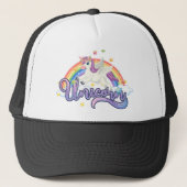 Beauful Rainbow Unicorn Trucker Pet (Voorkant)
