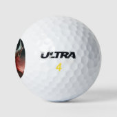 Beauful Red Haire Nordic Warrior Golfballen (Logo)