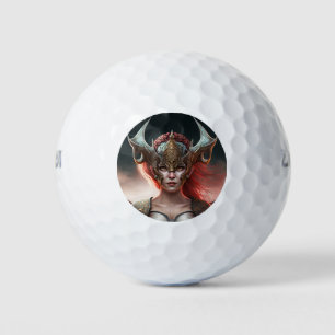 Beauful Red Haire Nordic Warrior Golfballen