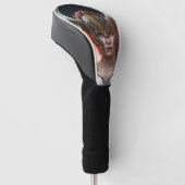 Beauful Red Haire Nordic Warrior Golfheadcover (Schuin)