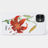 Beauful Red Tiger Lily Floral Case-Mate iPhone Case (Achterkant (horizontaal))