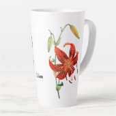 Beauful Red Tiger Lily Floral Coffee Mok (Rechterhoek)