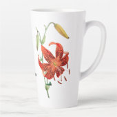 Beauful Red Tiger Lily Floral Coffee Mok (Rechts)