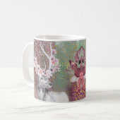 Beauful Reindeer Elk Buck Bull Coffee Mok (Voorkant links)