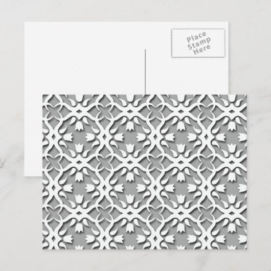 Beauful Retro Floral Elegant Pattern Briefkaart (Voorkant / Achterkant)