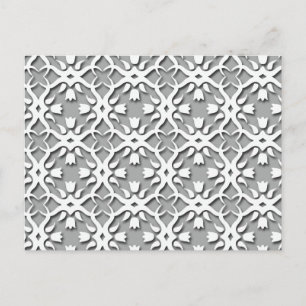 Beauful Retro Floral Elegant Pattern Briefkaart
