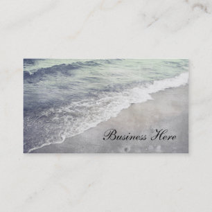 Beauful Retro Lake Michigan Shoreline Business Visitekaartje