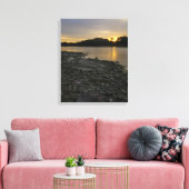 Beauful River Sunrise Canvas Afdruk (Insitu (Woonkamer))