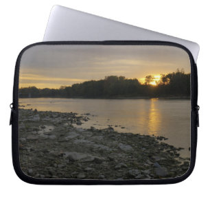 Beauful River Sunrise Laptop Sleeve