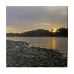 Beauful River Sunrise Tegeltje