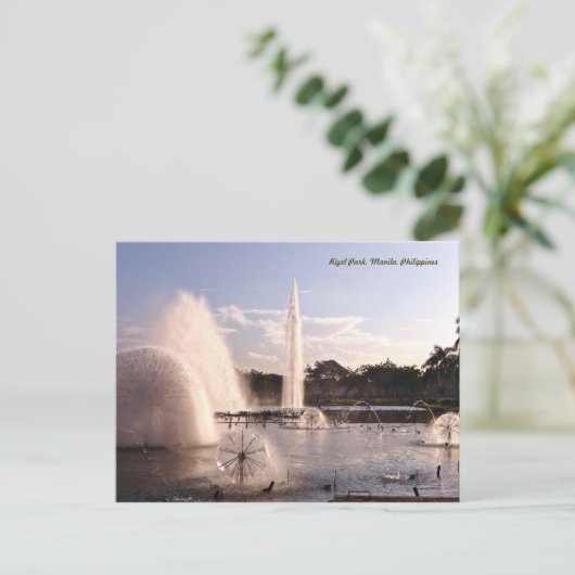 Beauful Rizal Park Briefkaart (Staand voorkant)