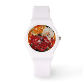 Beauful Rose Bouquet Horloge