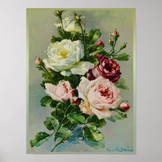 Beauful Rose Bouquet van Catherine Klein Poster (Voorkant)