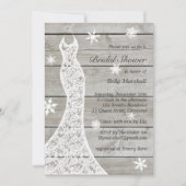 Beauful Rustic Winter Bridal Shower Kaart (Voorkant)