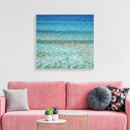 Beauful Sandy Beach Canvas Afdruk (Insitu (Woonkamer))