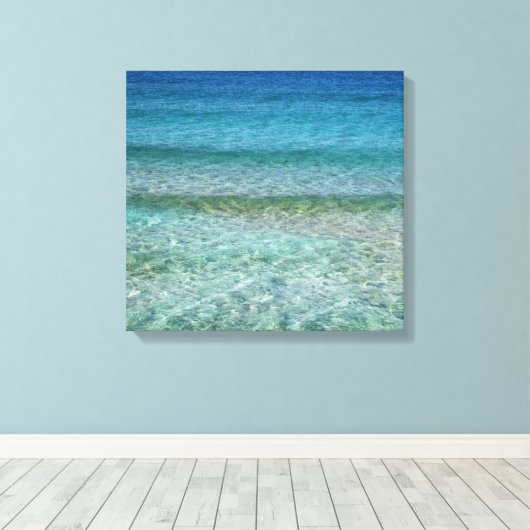 Beauful Sandy Beach Canvas Afdruk (Insitu (Houten vloer))