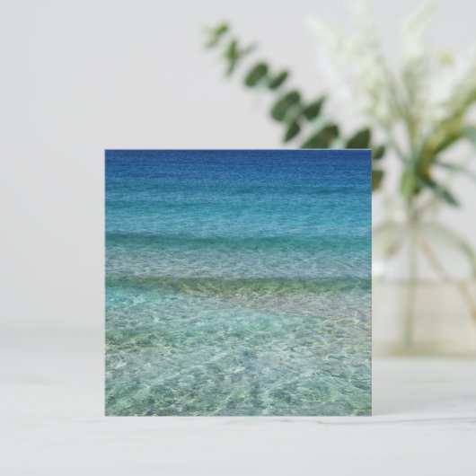 Beauful Sandy Beach Kaart (Staand voorkant)