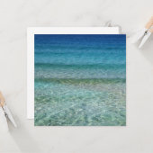 Beauful Sandy Beach Kaart (Voorkant / Achterkant in situ)