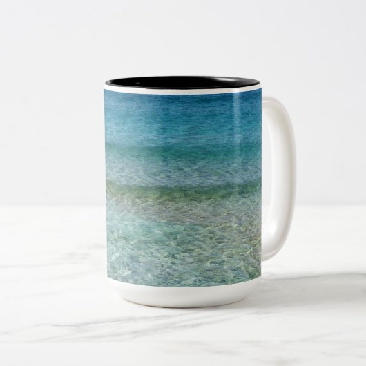 Beauful Sandy Beach Tweekleurige Koffiemok (Voorkant rechts)