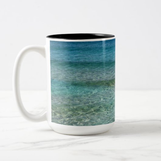 Beauful Sandy Beach Tweekleurige Koffiemok (Links)