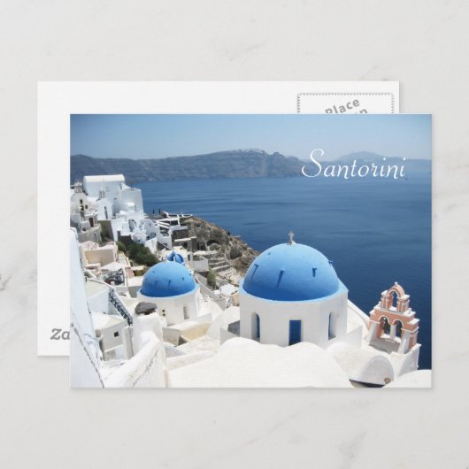 Beauful Santorini Griekenland Briefkaart (Voorkant / Achterkant)