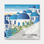 Beauful Santorini Griekenland Magneet (Voorkant)