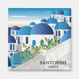 Beauful Santorini Griekenland Magneet
