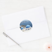 Beauful Santorini Griekenland Ronde Sticker (Envelop)