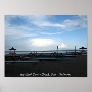 Beauful Sanur Beach, Bali - Indonesië Poster