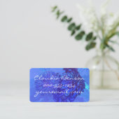 Beauful Sapphire Blue Dahlia Flower Visitekaartje (Staand voorkant)