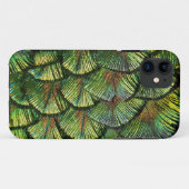Beauful Scalloped Peacock Feathers Case-Mate iPhone Case (Achterkant (horizontaal))