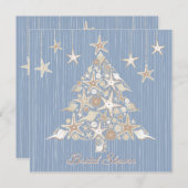 Beauful Seashell Tree Bridal Shower Uitnodiging (Voorkant / Achterkant)