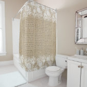 Beauful Shabby Chic Country Douchegordijn (In situ)