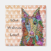 Beauful Silken Windhound Lover Magnet (Voorkant)