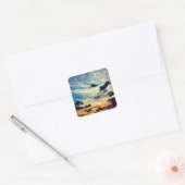 Beauful Sky Square Sticker (Envelop)