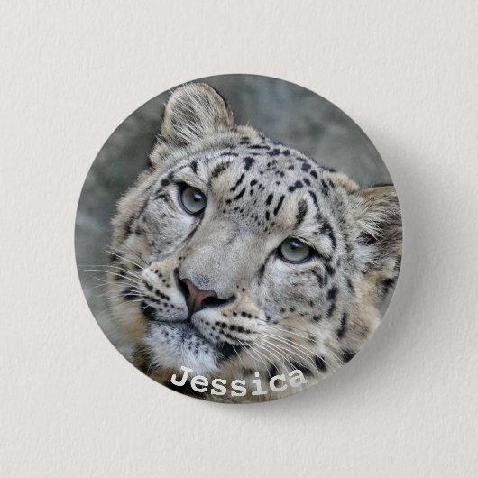 Beauful Snow Leopard Ronde Button 5,7 Cm (Voorkant)