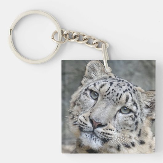 Beauful Snow Leopard Sleutelhanger (Voorkant)